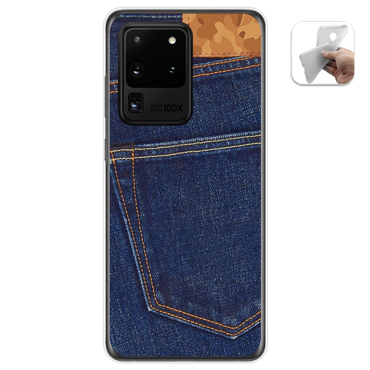 Funda Gel Tpu para Samsung Galaxy S20 Ultra diseño Vaquero Dibujos