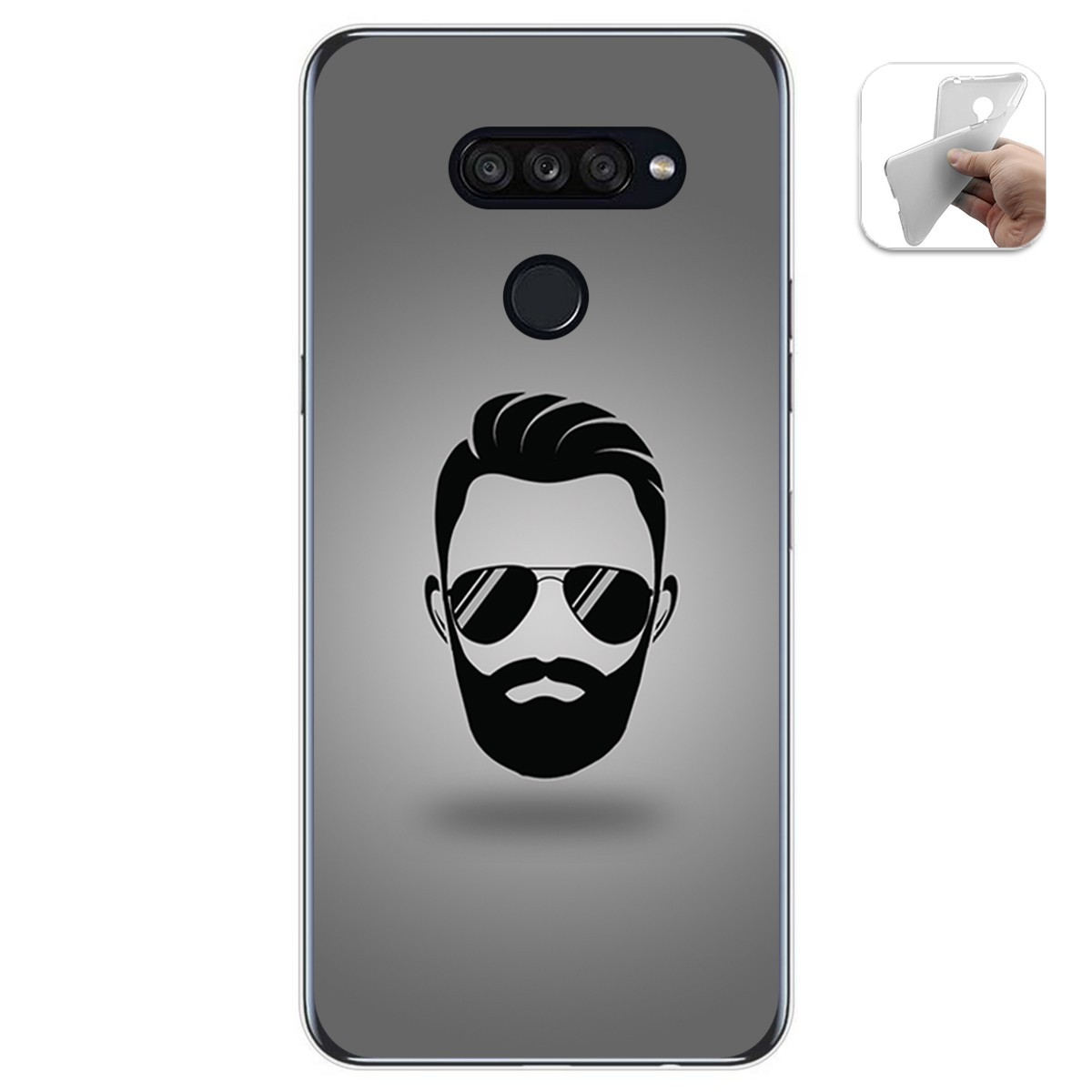 Funda Gel Tpu para Lg K50S diseño Barba Dibujos