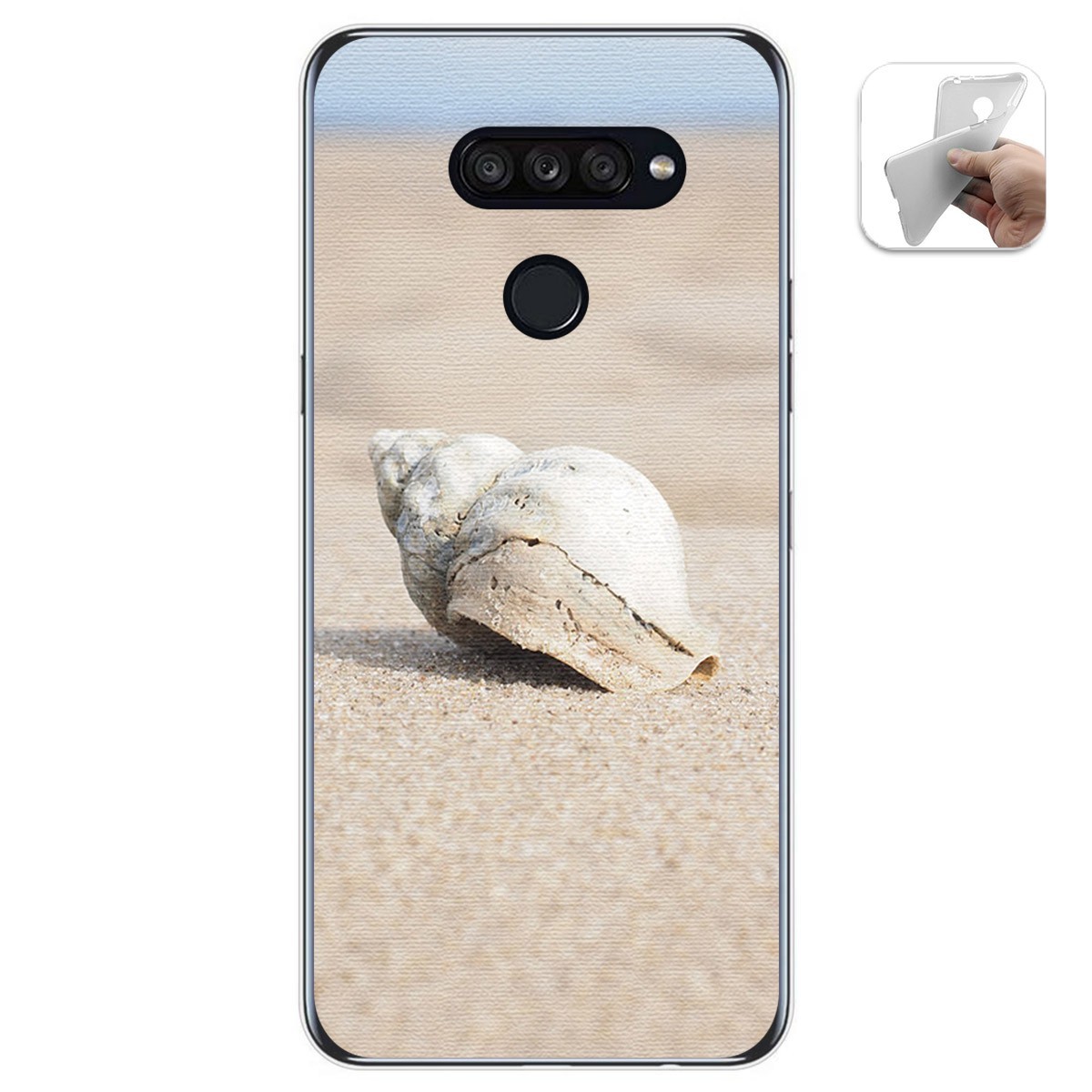 Funda Gel Tpu para Lg K50S diseño Concha Dibujos
