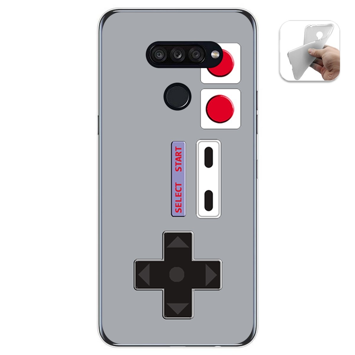 Funda Gel Tpu para Lg K50S diseño Consola Dibujos