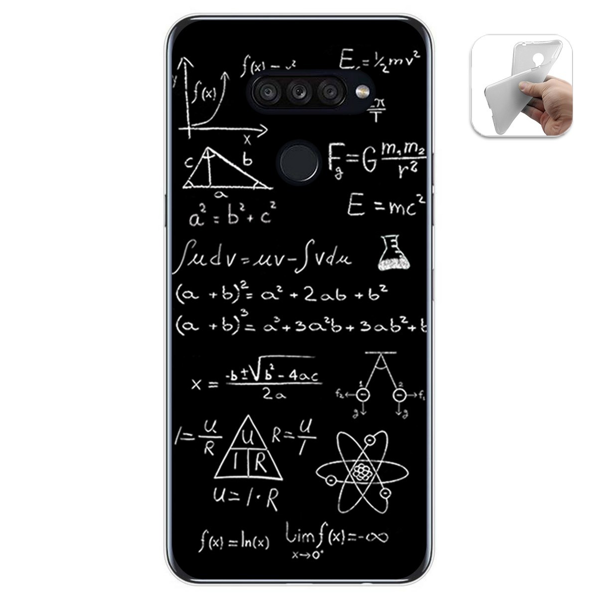 Funda Gel Tpu para Lg K50S diseño Formulas Dibujos