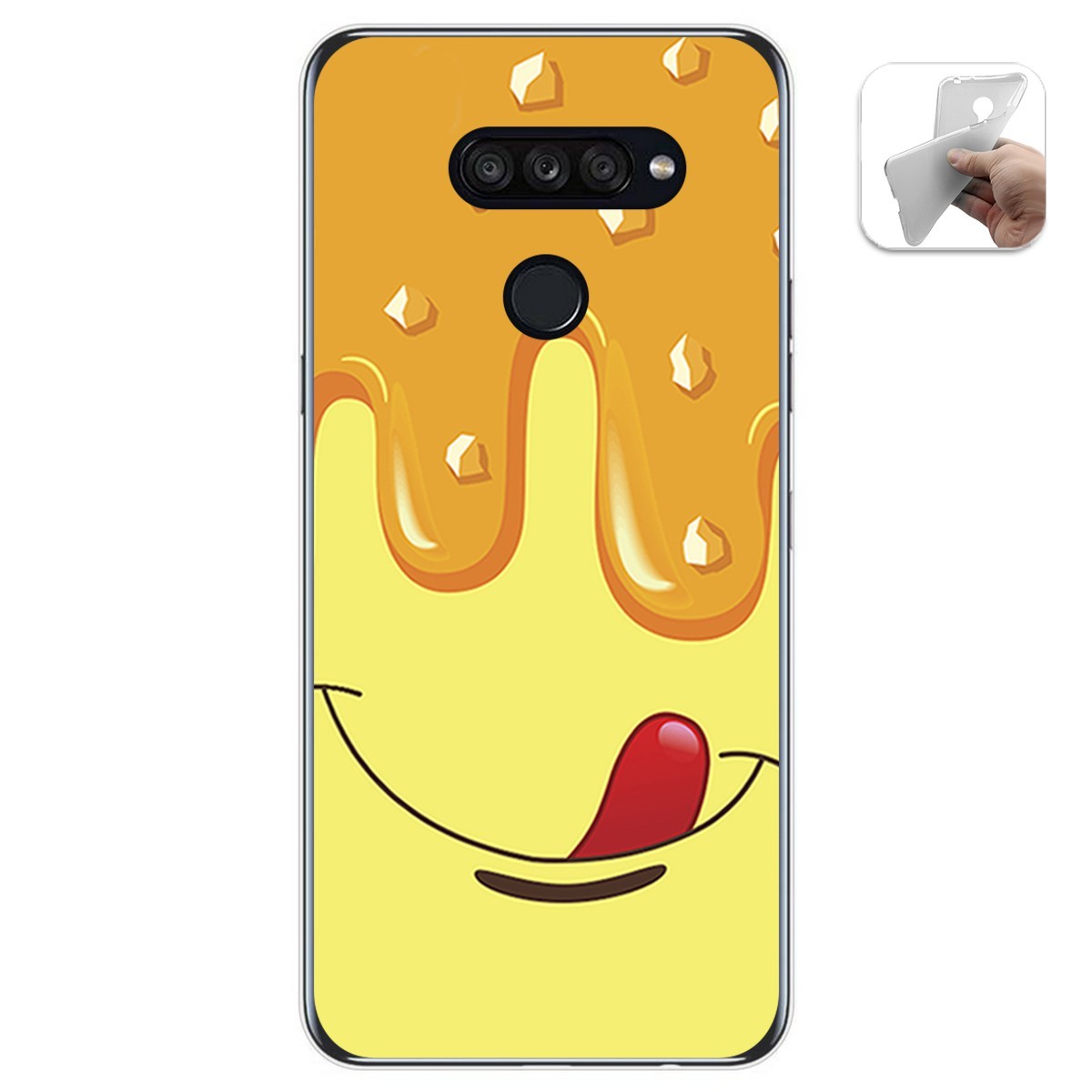 Funda Gel Tpu para Lg K50S diseño Helado Vainilla Dibujos
