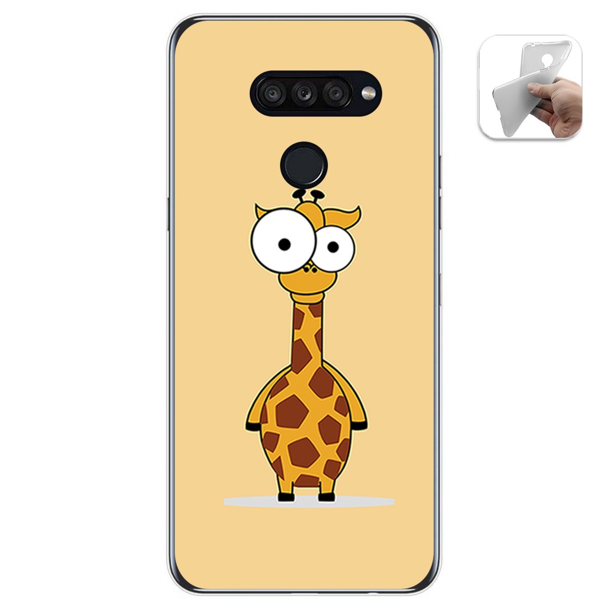 Funda Gel Tpu para Lg K50S diseño Jirafa Dibujos