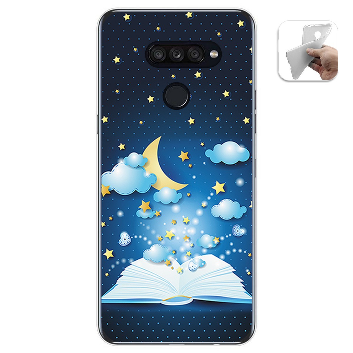 Funda Gel Tpu para Lg K50S diseño Libro Cuentos Dibujos