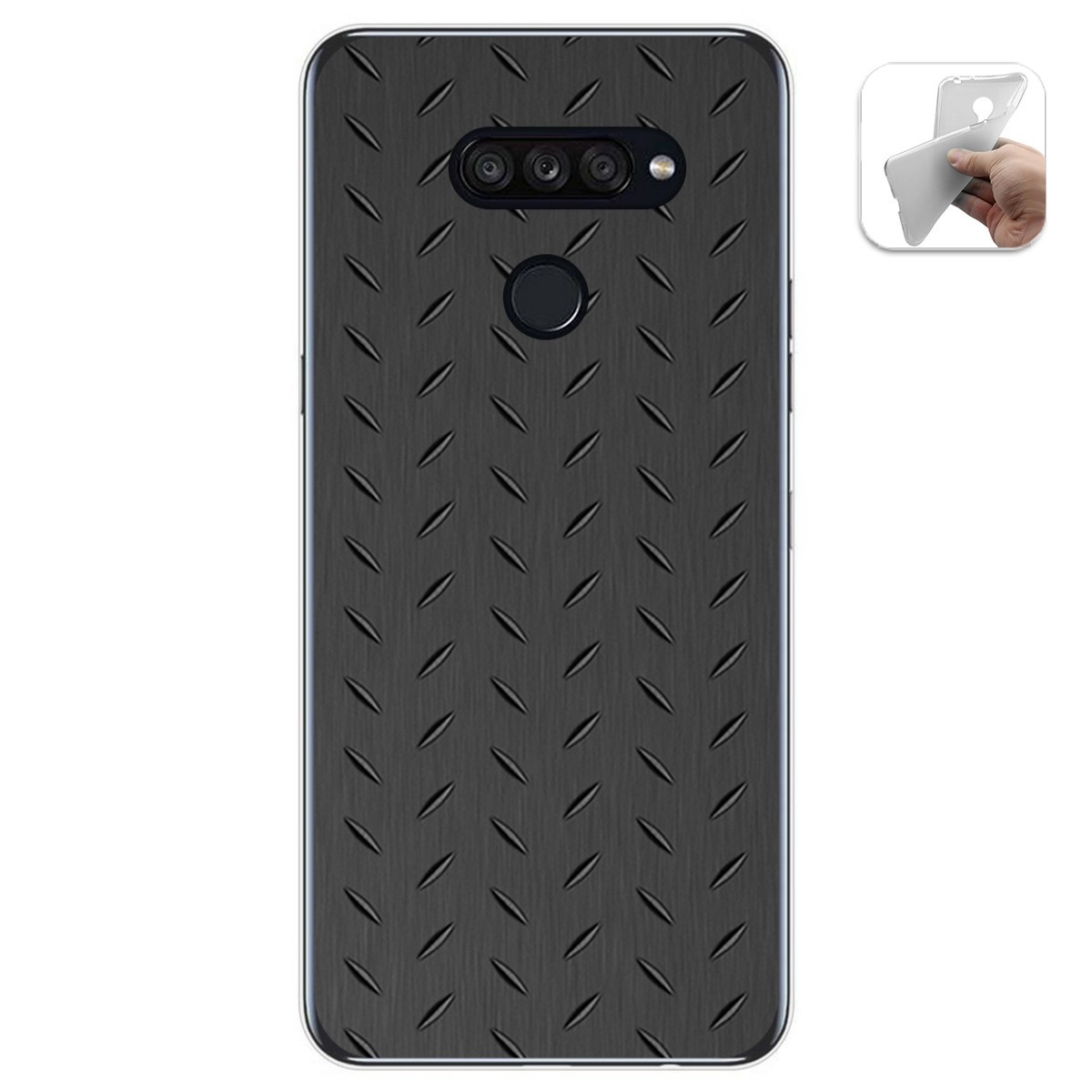 Funda Gel Tpu para Lg K50S diseño Metal Dibujos