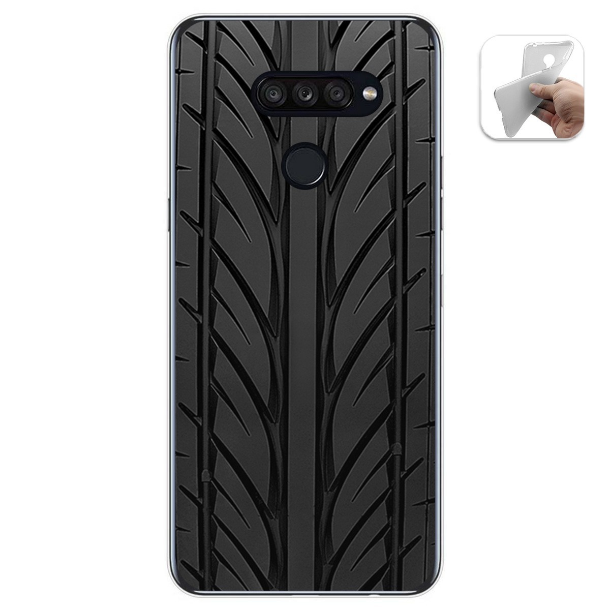 Funda Gel Tpu para Lg K50S diseño Neumatico Dibujos