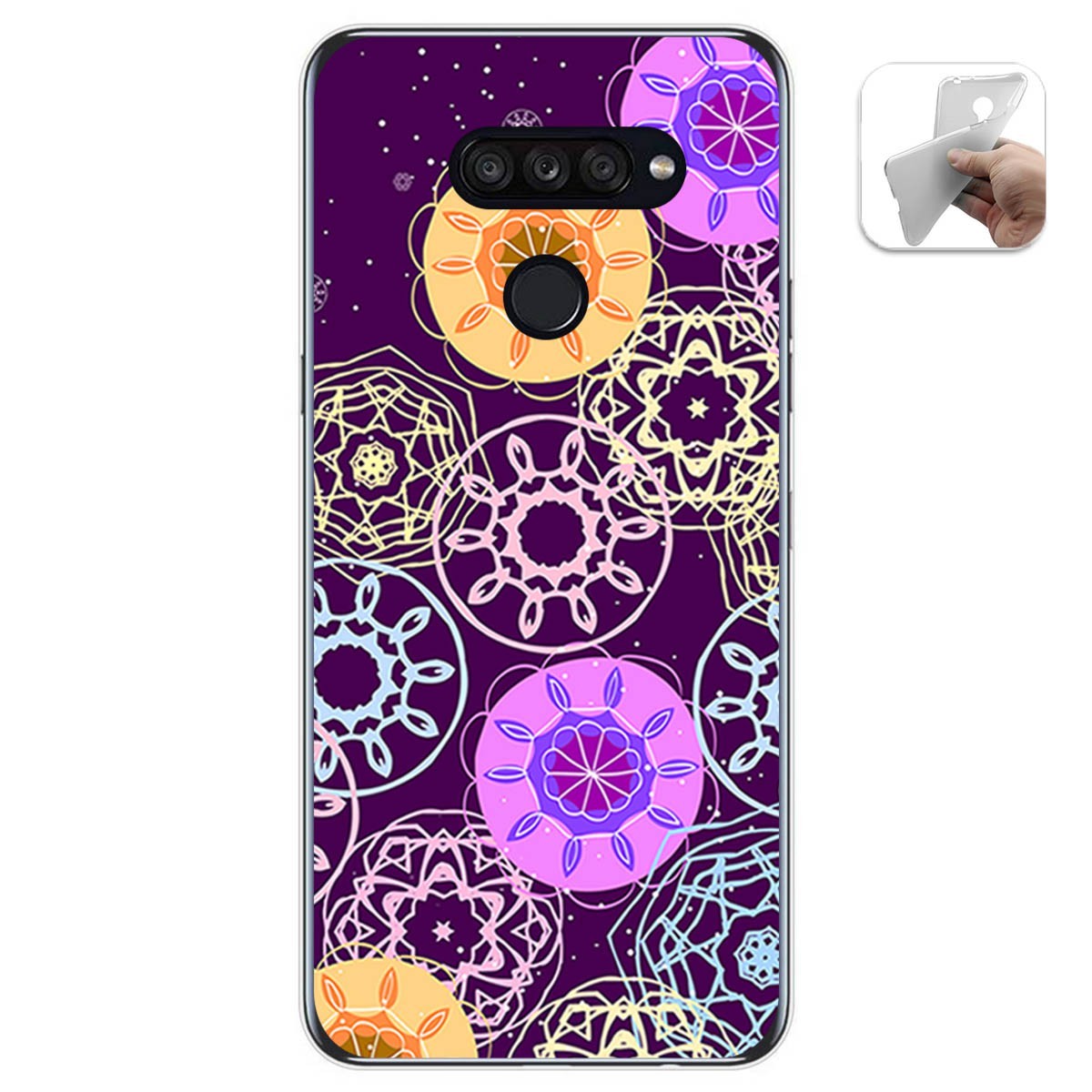 Funda Gel Tpu para Lg K50S diseño Radial Dibujos