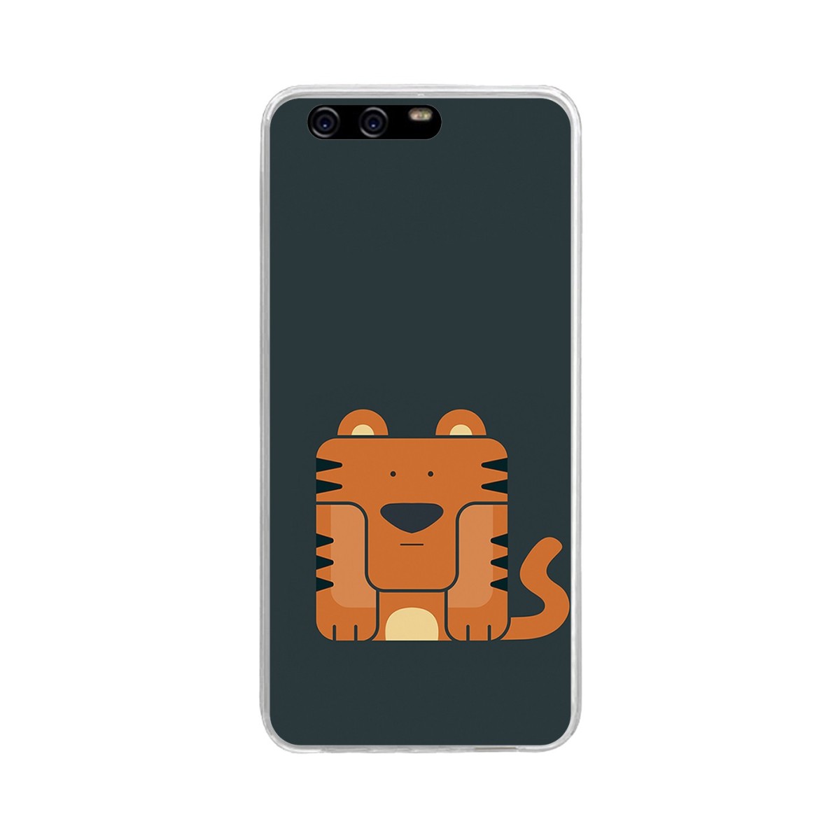 Funda Gel Tpu para Huawei P10 Plus Diseño Tigre Dibujos