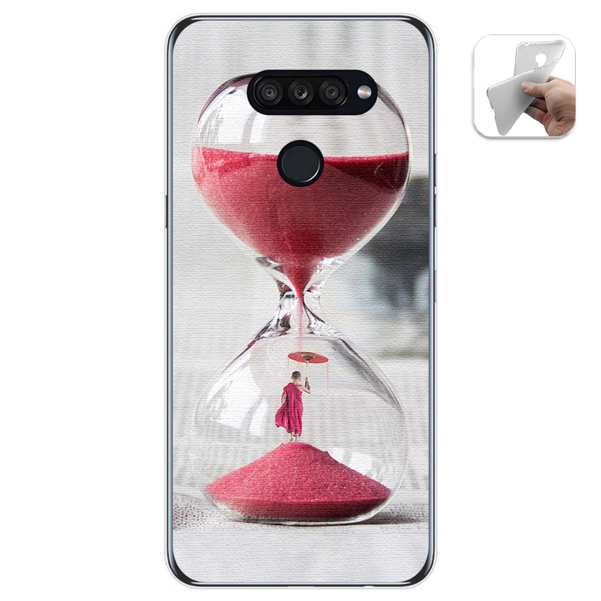 Funda Gel Tpu para Lg K50S diseño Reloj Dibujos