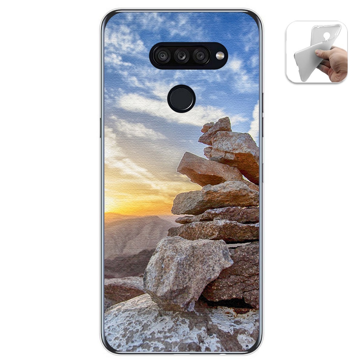 Funda Gel Tpu para Lg K50S diseño Sunset Dibujos