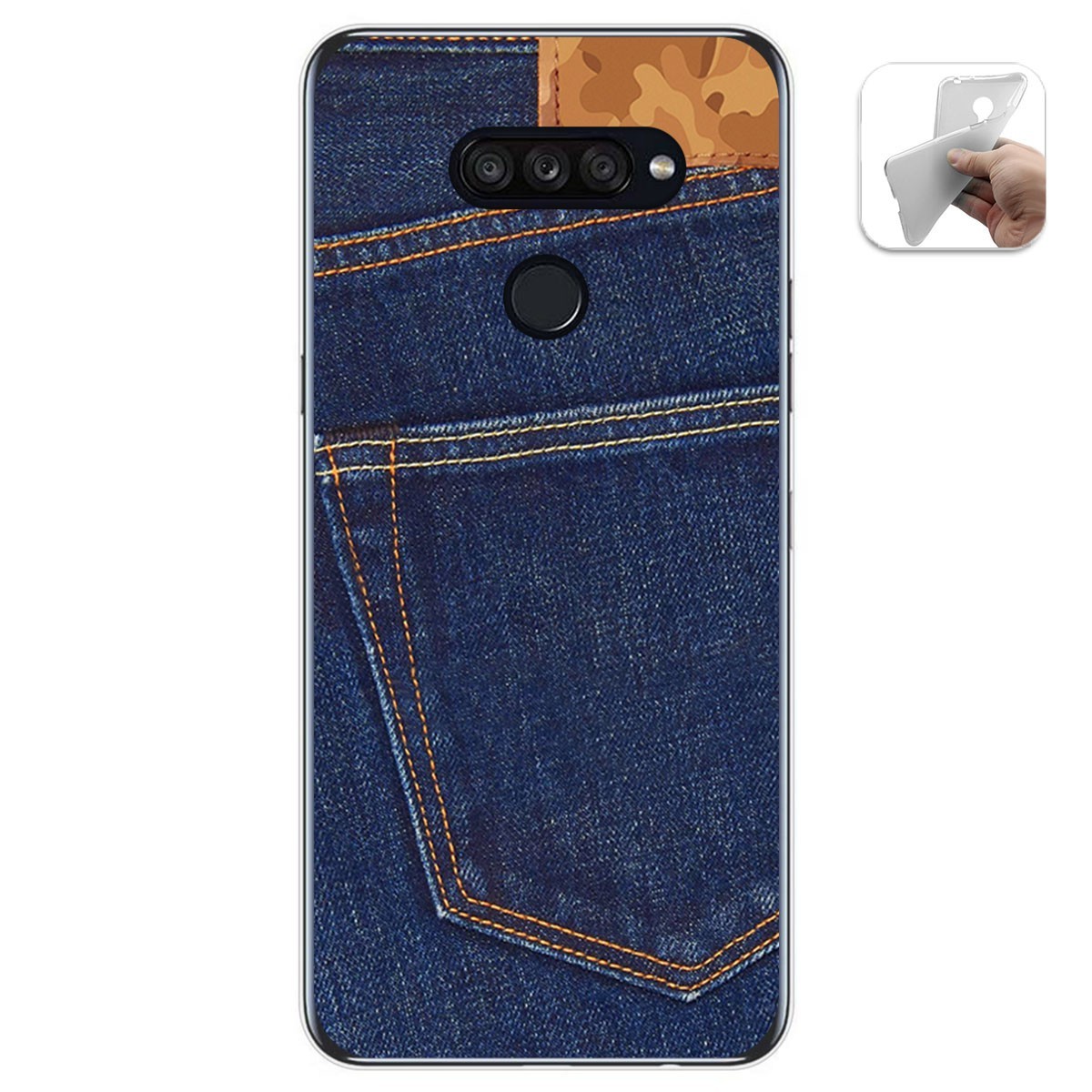 Funda Gel Tpu para Lg K50S diseño Vaquero Dibujos