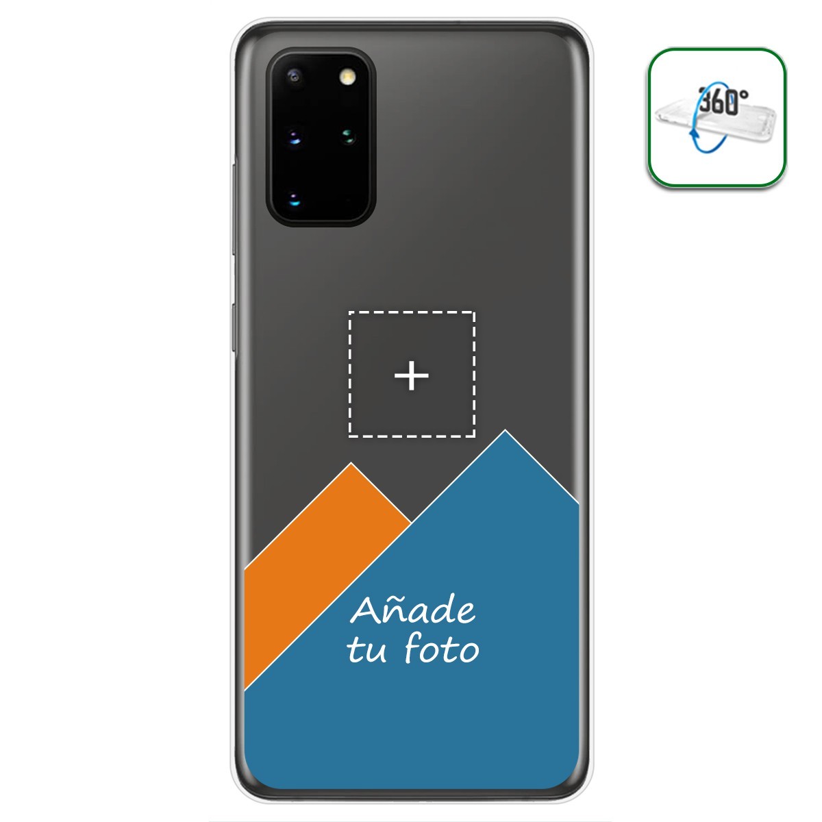 Personaliza tu Funda Pc + Tpu 360 con tu Fotografia para Samsung Galaxy S20+ Plus dibujo personalizada