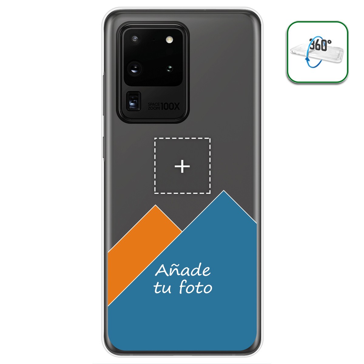 Personaliza tu Funda Pc + Tpu 360 con tu Fotografia para Samsung Galaxy S20 Ultra dibujo personalizada
