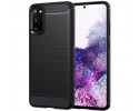 Funda Gel Tpu Tipo Carbon Negra para Samsung Galaxy S20 Ultra