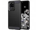 Funda Gel Tpu Tipo Carbon Negra para Samsung Galaxy S20+ Plus
