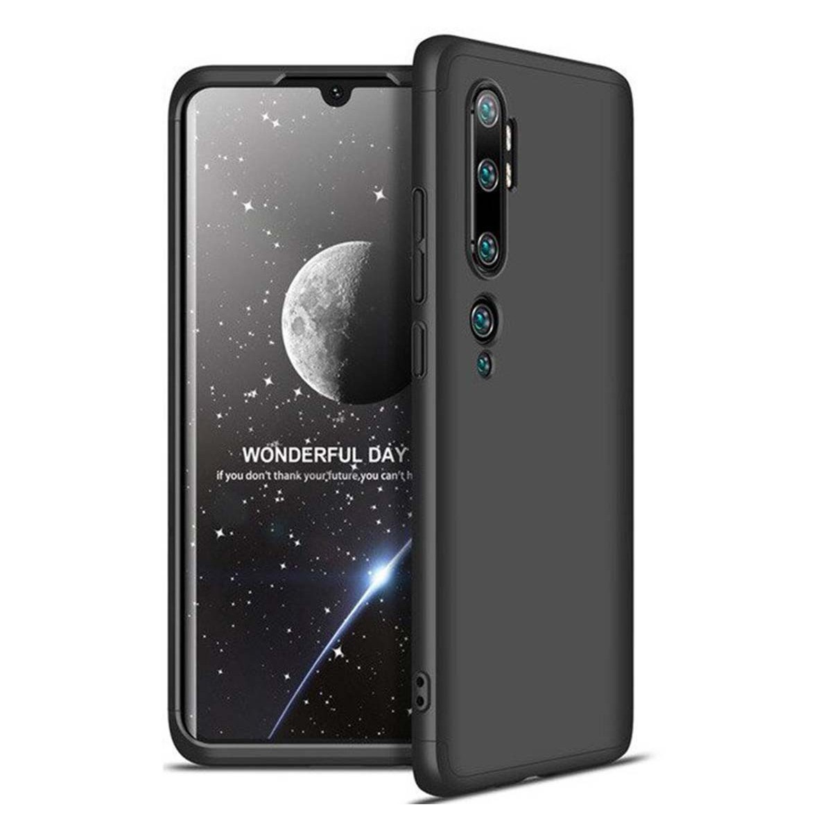 Funda Carcasa GKK 360 para Xiaomi Mi Note 10 Color Negra