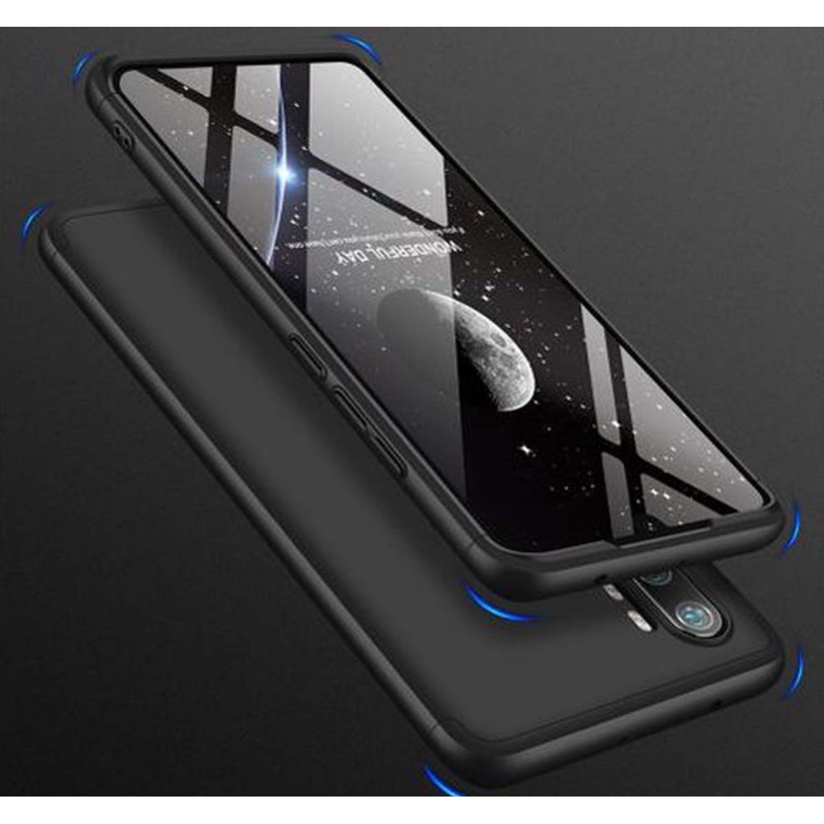 Funda Carcasa GKK 360 para Xiaomi Mi Note 10 Color Negra