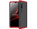 Funda Carcasa GKK 360 para Xiaomi Mi Note 10 Color Negra / Roja