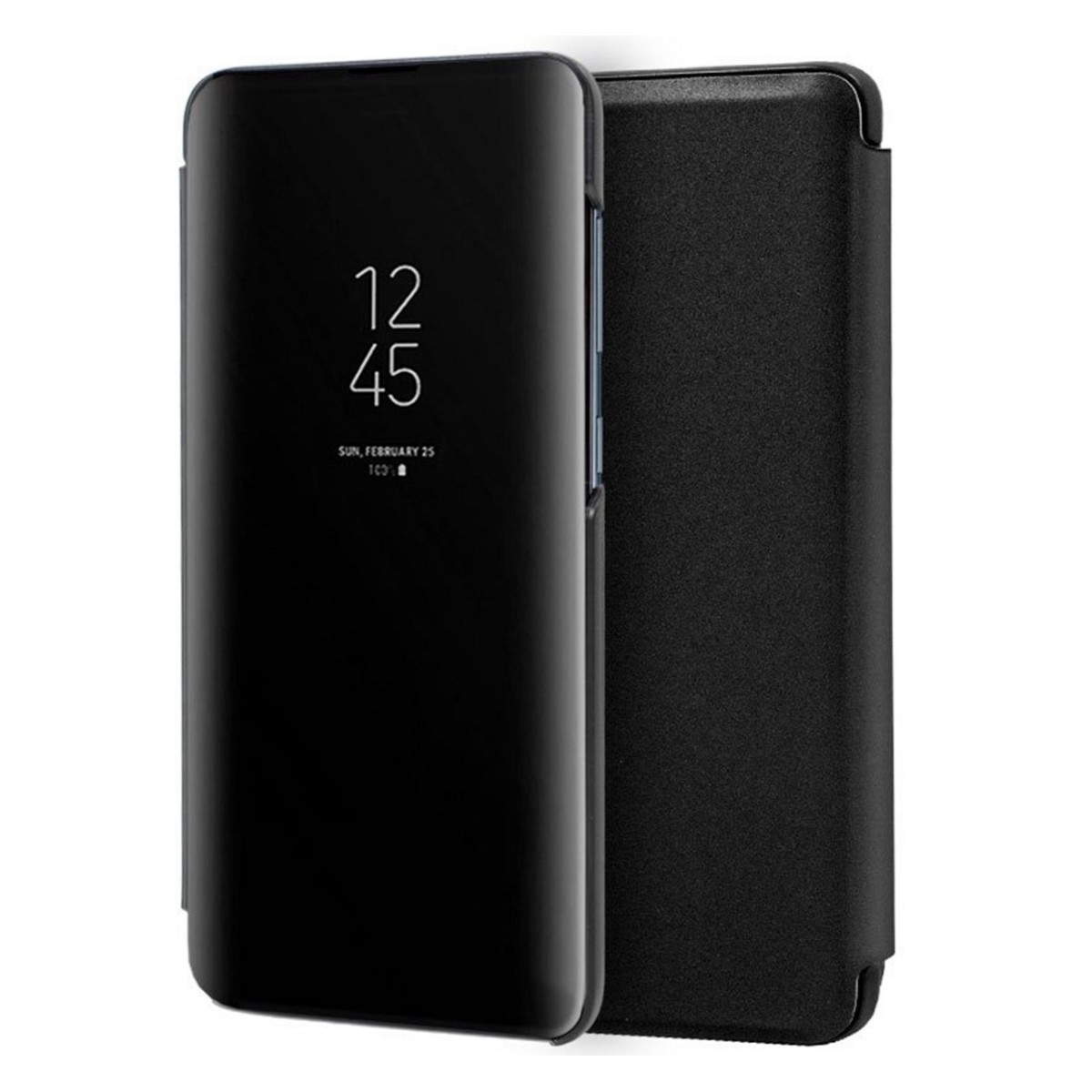 Funda Flip Cover Clear View para Samsung Galaxy S10 Lite color Negra