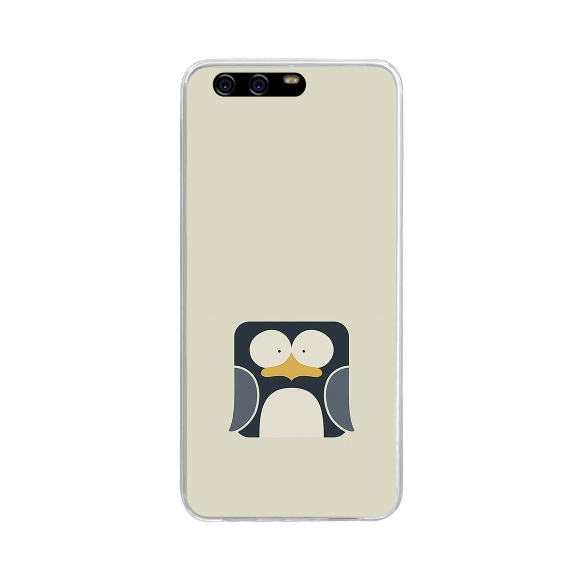 Funda Gel Tpu para Huawei P10 Plus Diseño Pingüino Dibujos