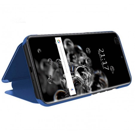 Funda Flip Cover Clear View para Samsung Galaxy S20 Ultra color Azul