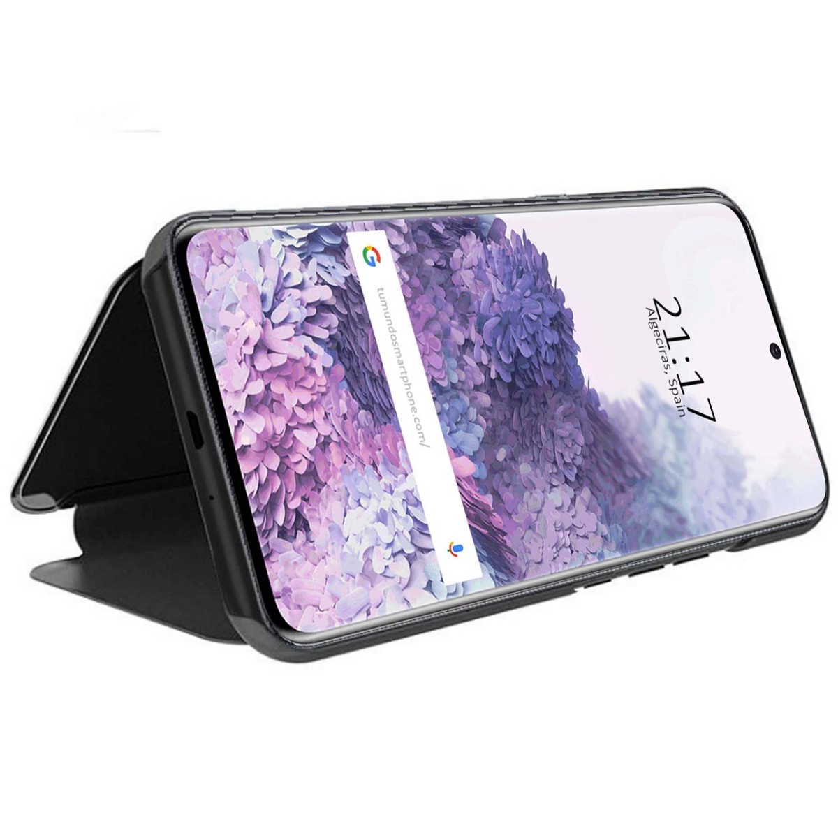 Funda Flip Cover Clear View para Samsung Galaxy S20+ Plus color Negra