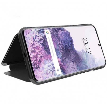 Funda Flip Cover Clear View para Samsung Galaxy S20+ Plus color Negra