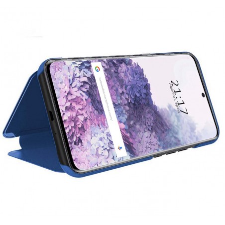 Funda Flip Cover Clear View para Samsung Galaxy S20+ Plus color Azul