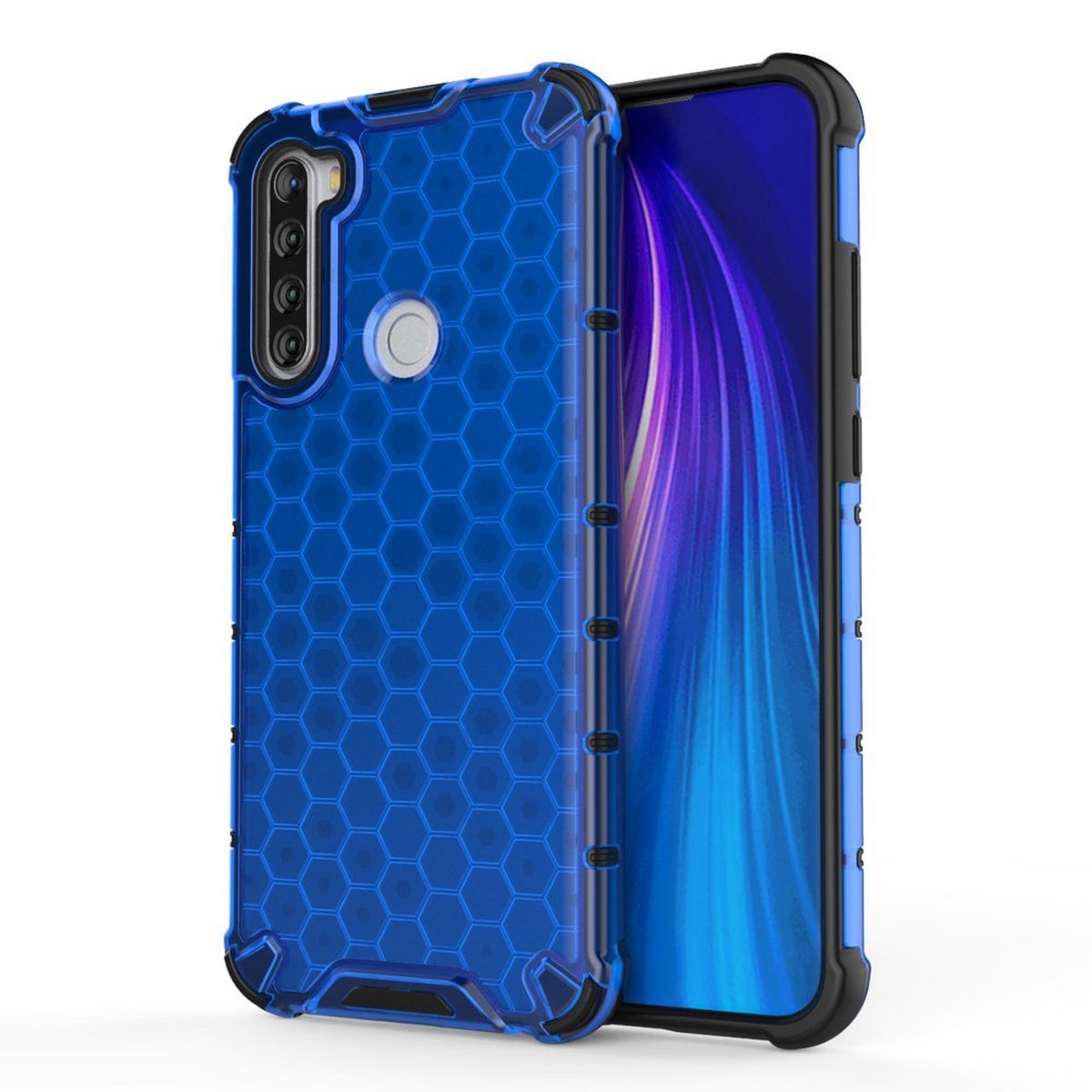 Funda Tipo Honeycomb Armor (Pc+Tpu) Azul para Xiaomi Redmi Note 8T