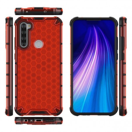 Funda Tipo Honeycomb Armor (Pc+Tpu) Roja para Xiaomi Redmi Note 8T
