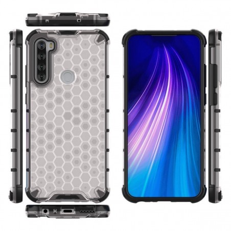 Funda Tipo Honeycomb Armor (Pc+Tpu) Transparente para Xiaomi Redmi Note 8T
