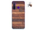 Funda Gel Tpu para Realme 5 Pro diseño Madera 03 Dibujos