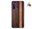 Funda Gel Tpu para Realme 5 Pro diseño Madera 05 Dibujos