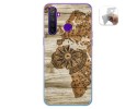 Funda Gel Tpu para Realme 5 Pro diseño Madera 07 Dibujos
