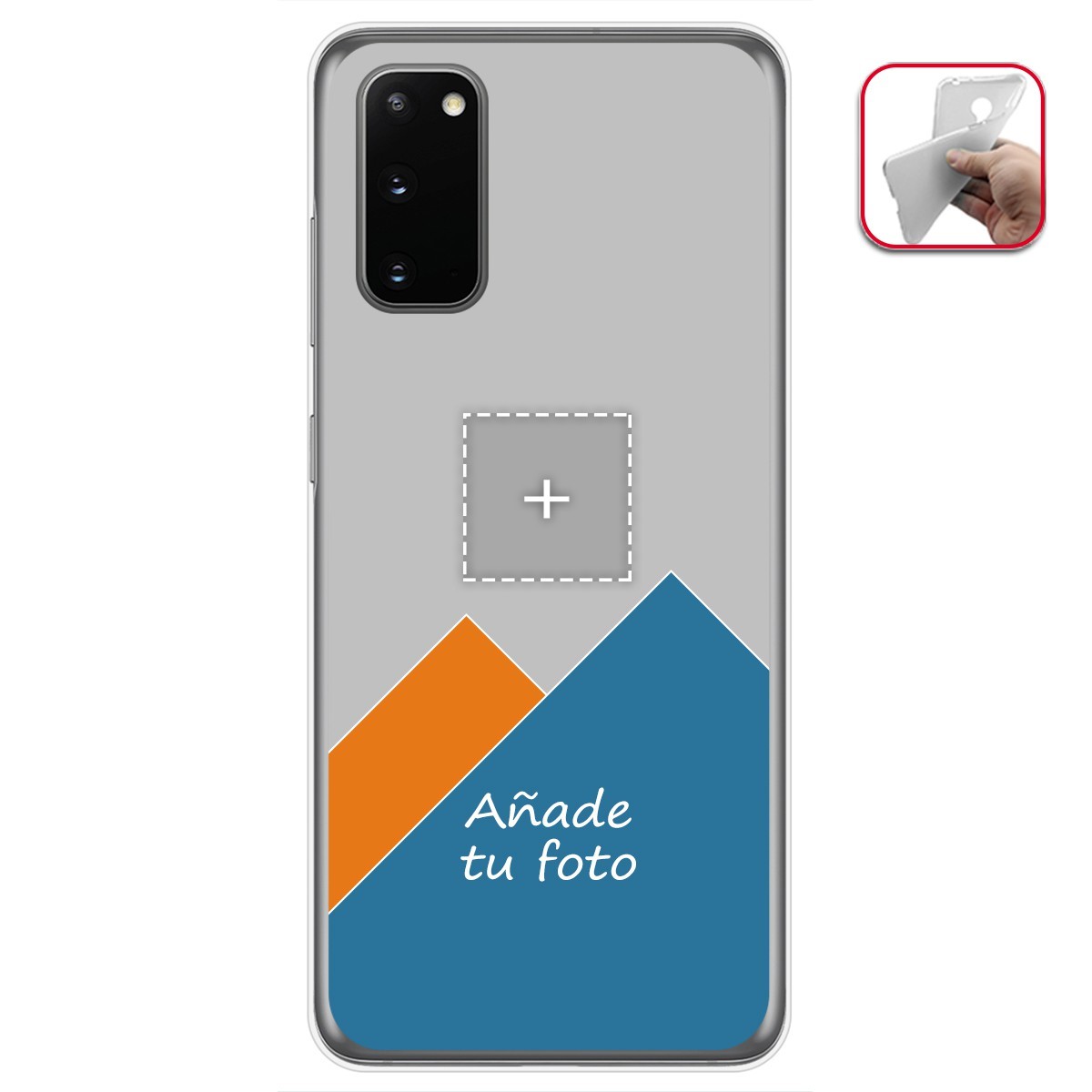 Personaliza tu Funda Gel Mate con tu Fotografia para Samsung Galaxy S20 dibujo personalizada