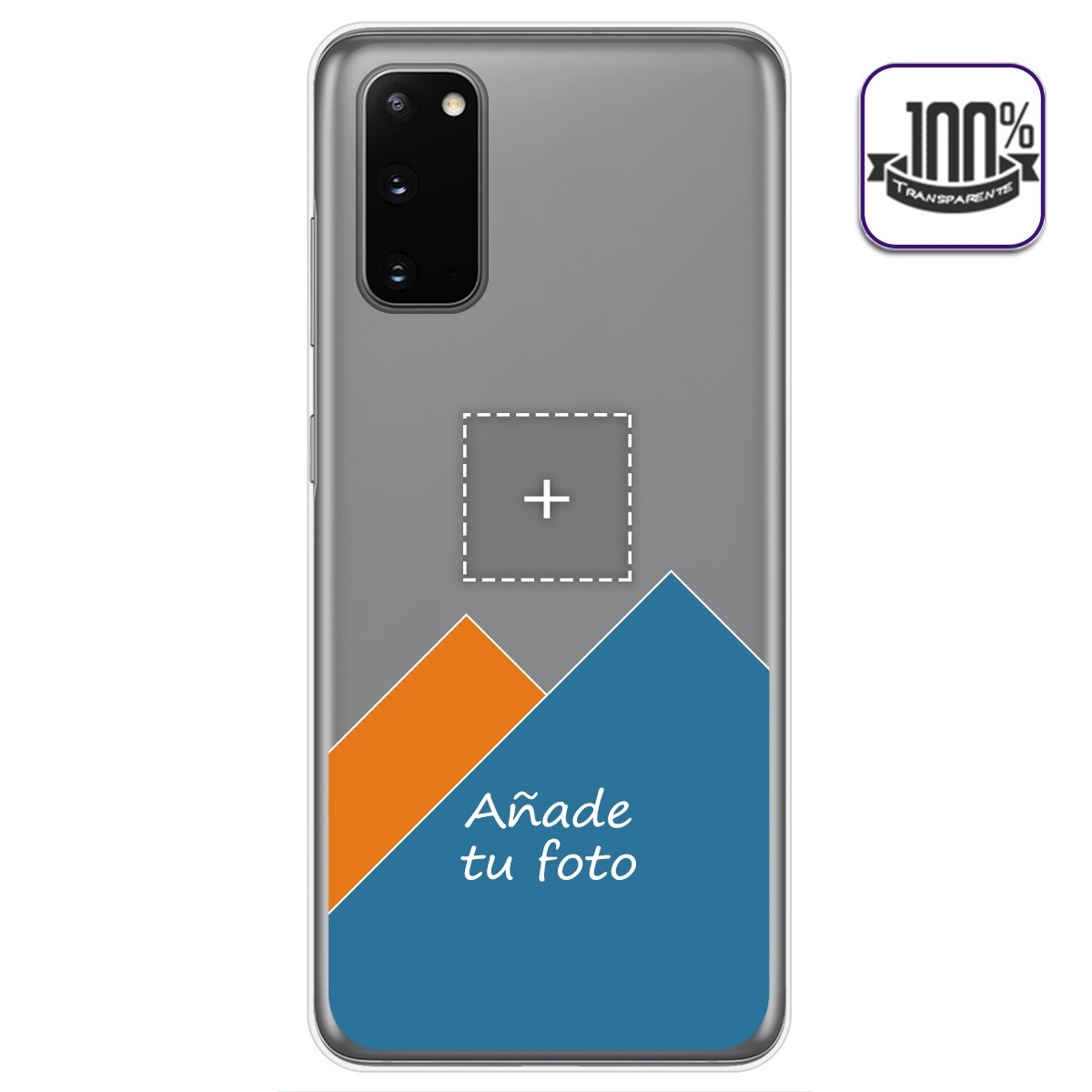 Personaliza tu Funda Gel 100% Transparente con tu Fotografia para Samsung Galaxy S20 dibujo personalizada