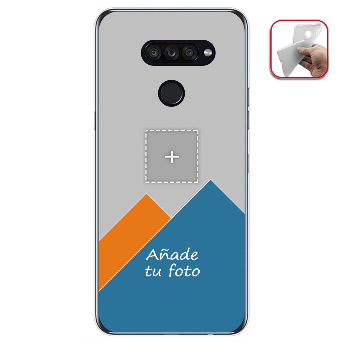 Personaliza tu Funda Gel Mate con tu Fotografia para Lg K50S dibujo personalizada