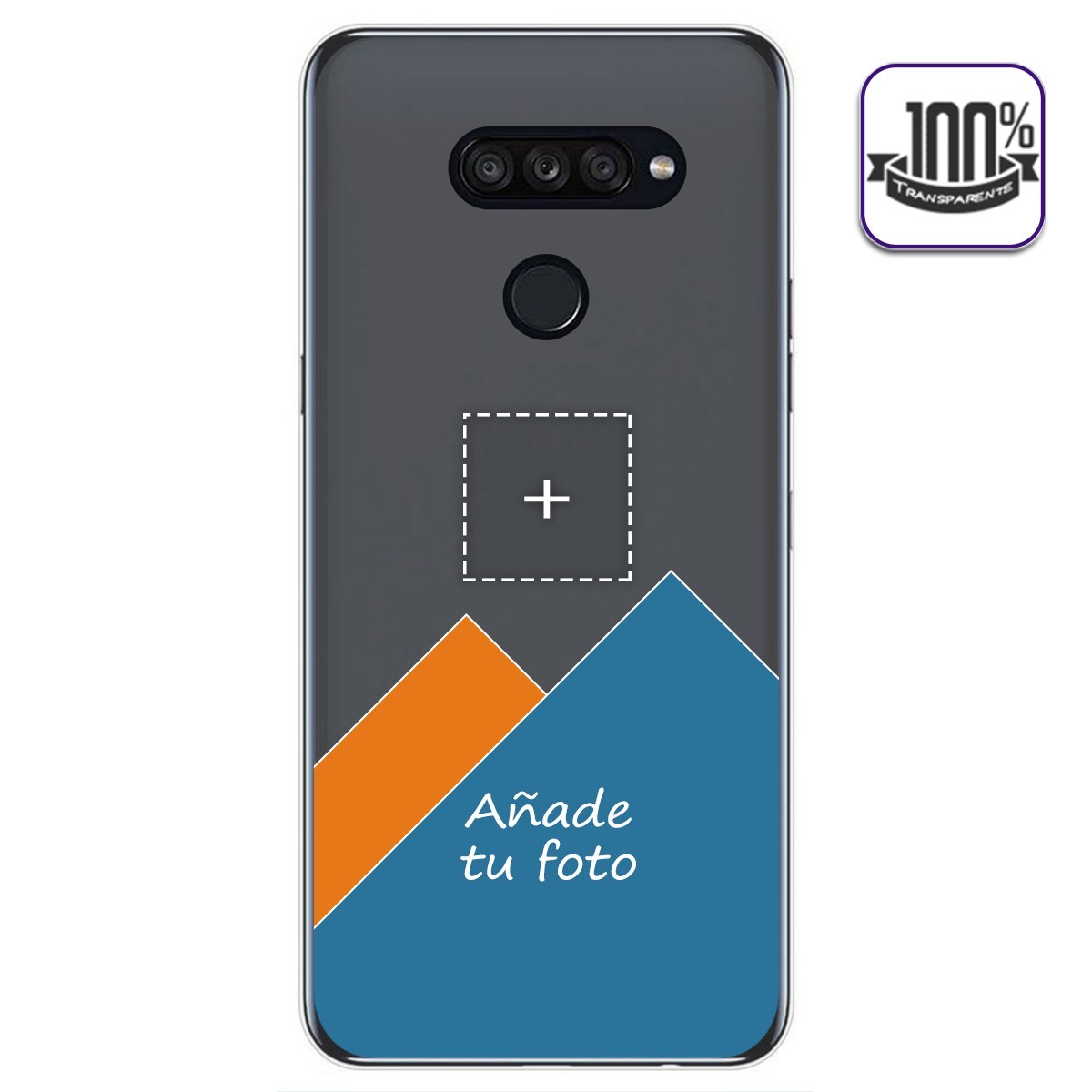 Personaliza tu Funda Gel 100% Transparente con tu Fotografia para Lg K50S dibujo personalizada