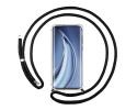 Funda Colgante Transparente para Xiaomi Mi 10 / Mi 10 Pro con Cordon Negro