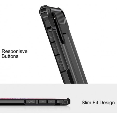 Funda Tipo Hybrid Tough Armor (Pc+Tpu) Negra para Samsung Galaxy S20