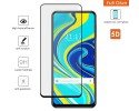 Protector Cristal Templado Completo 5D Full Glue Negro para Xiaomi Redmi Note 9S Vidrio