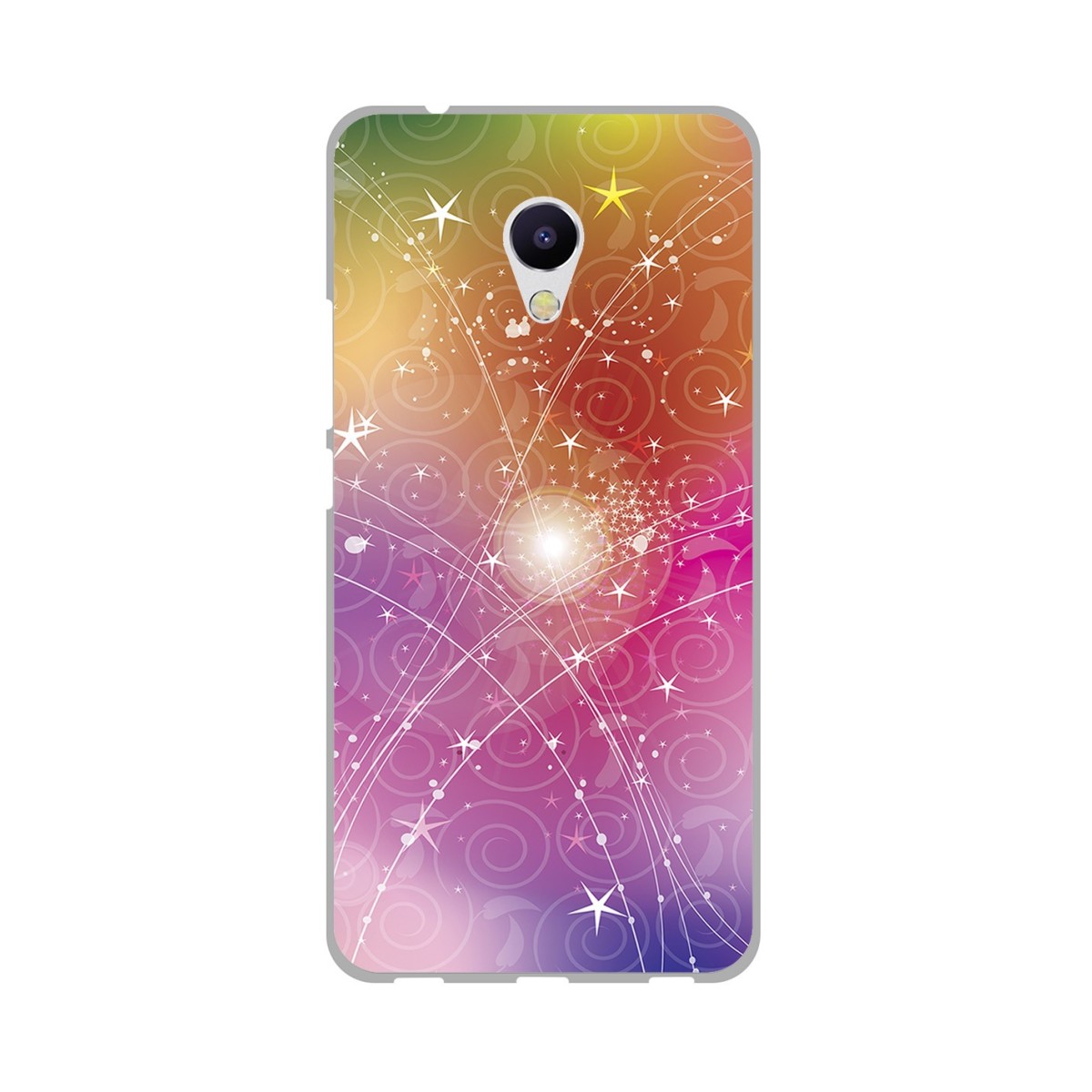 Funda Gel Tpu para Meizu M5S Diseño Abstracto Dibujos