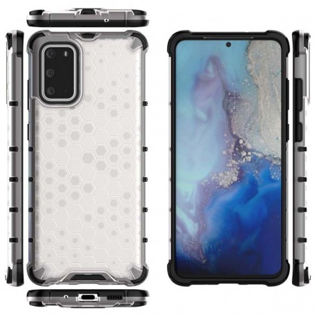 Funda Tipo Honeycomb Armor (Pc+Tpu) Transparente para Samsung Galaxy S20+ Plus