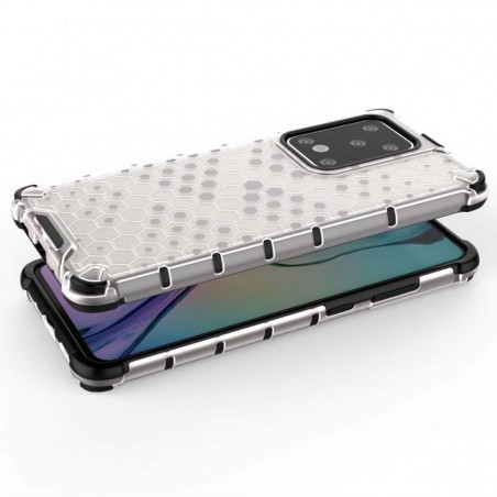 Funda Tipo Honeycomb Armor (Pc+Tpu) Transparente para Samsung Galaxy S20 Ultra