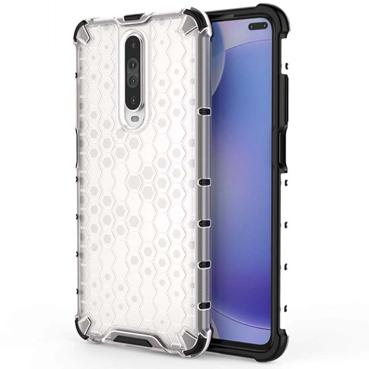 Funda Tipo Honeycomb Armor (Pc+Tpu) Transparente para Xiaomi Pocophone POCO X2