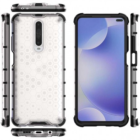 Funda Tipo Honeycomb Armor (Pc+Tpu) Transparente para Xiaomi Pocophone POCO X2