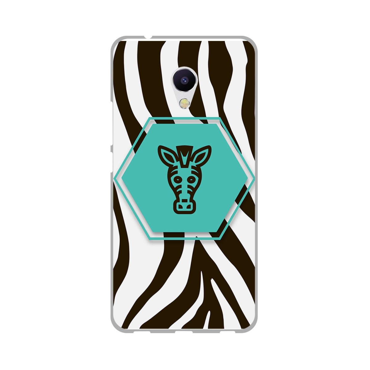 Funda Gel Tpu para Meizu M5S Diseño Cebra Dibujos