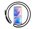 Funda Colgante Transparente para Oneplus 8 Pro con Cordon Negro