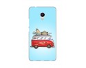 Funda Gel Tpu para Meizu M5S Diseño Furgoneta Dibujos
