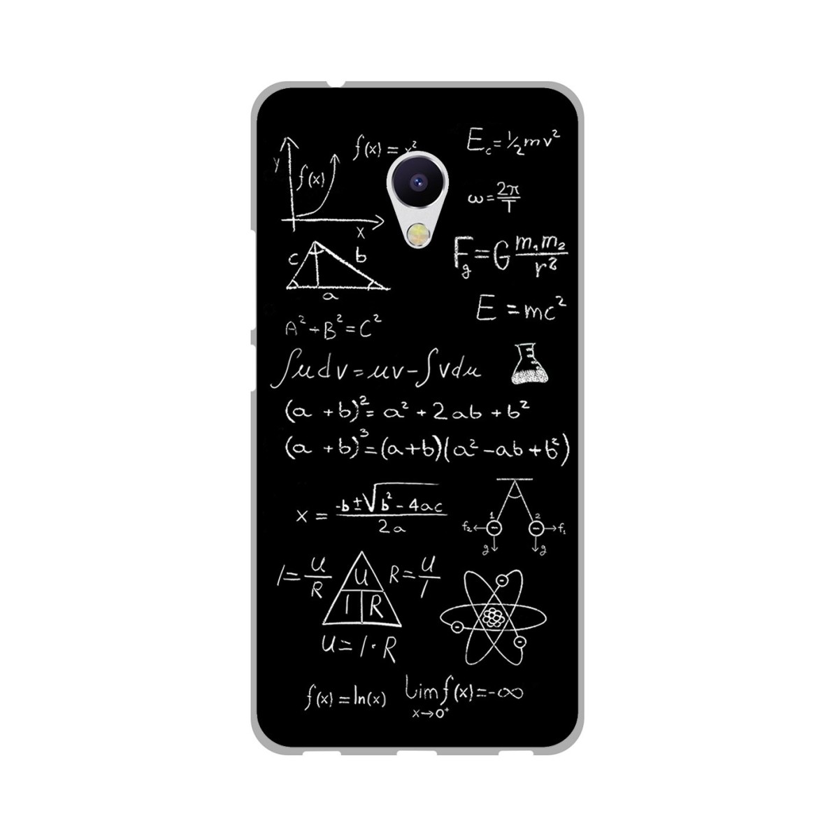 Funda Gel Tpu para Meizu M5S Diseño Formulas Dibujos